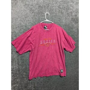 Starter Virginia Tech Hokies T Shirt XL Burgundy Orange VT College Football